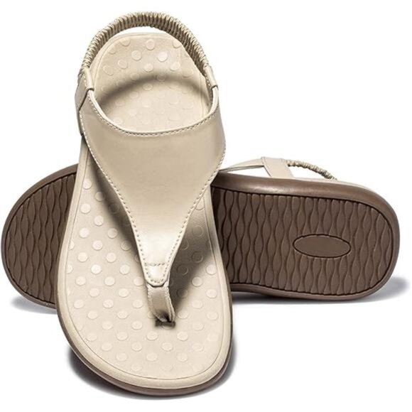 Womans Sandals Flip Flop with Orthotic For Flat Feet Plantar Fasciitis Arch - Picture 8 of 8